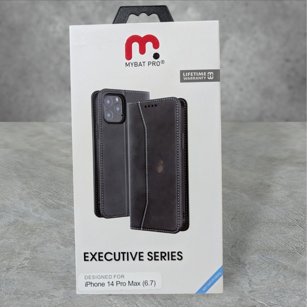 i4. Mybat Pro Executive Series Case For Apple iPhone 14 Pro Max - Black‎